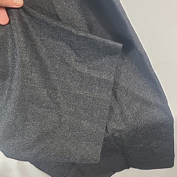 NWT Theory Women's Wool DBL Pleated Dress Pants Charcoal Grey Sz 10 - Picture 5 of 8